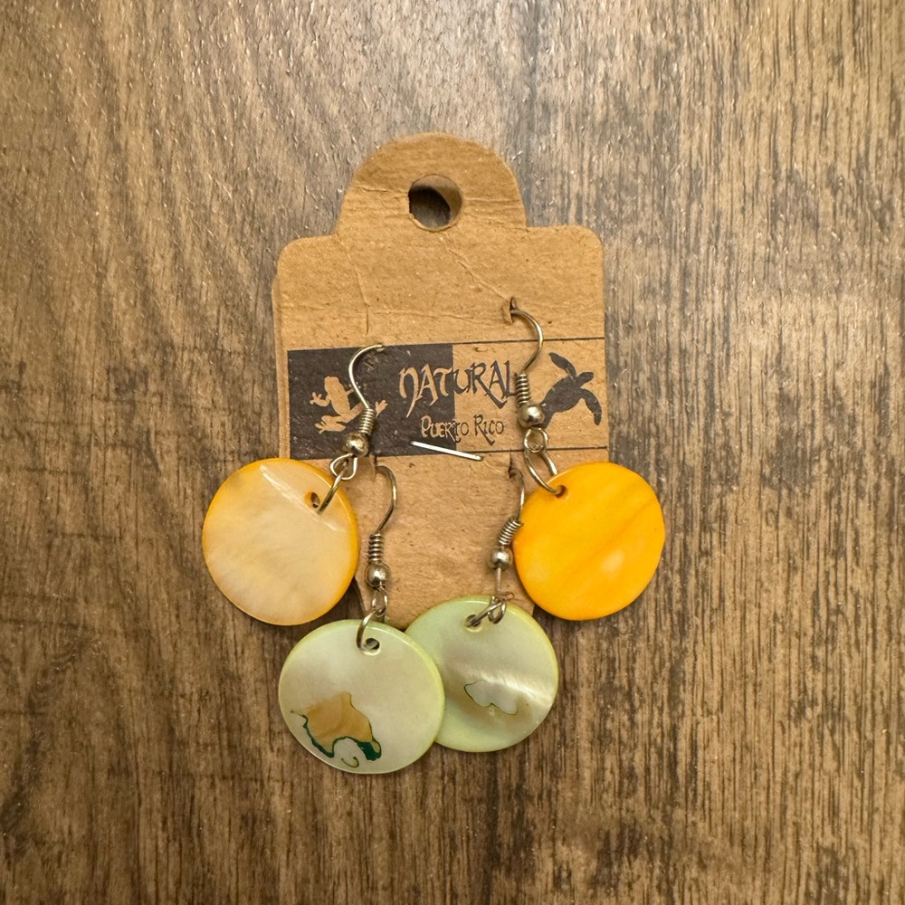 Multicolor Shell Earrings